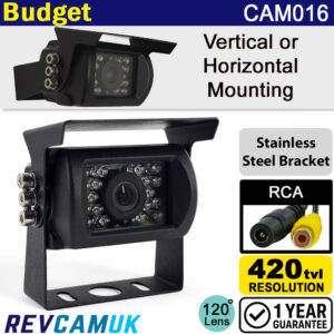 CMOS Bracket Reverse Camera with Night Vision - RCA (Phono) - Clearance