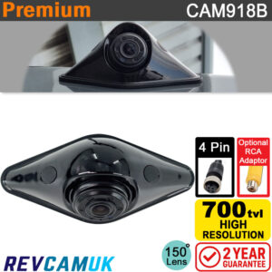 Black "Diamond" Reversing Camera - 700TVL - 4-Pin