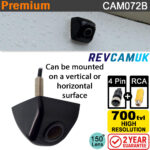 Black Van & Motorhome Bolt Reversing Camera - 700TVL CMOS - 4-Pin & RCA - Ideal Autosleeper Replacement