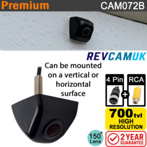 Black Van & Motorhome Bolt Reversing Camera - 700TVL CMOS - 4-Pin & RCA - Ideal Autosleeper Replacement