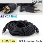 10M RCA Phono Extension Cable for Reversing Camera | CAB007