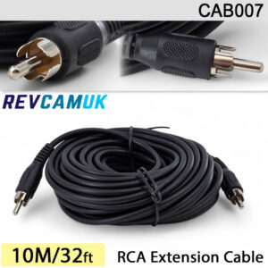 10M RCA Phono Extension Cable for Reversing Camera | CAB007