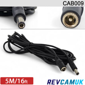 5M DC Power Extension 2.1mm/5.5mm (most commonly used for reversing camera power sockets) | CAB009