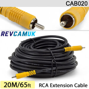 20M RCA Phono Extension Cable for Reversing Camera | CAB020