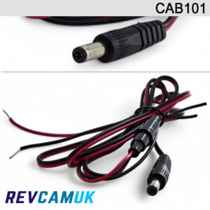 150CM 2.1mm/5.5mm DC Power to red/black bare wires | CAB101