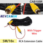 6M RCA Phono Extension Cable for Reversing Camera | CAB105R