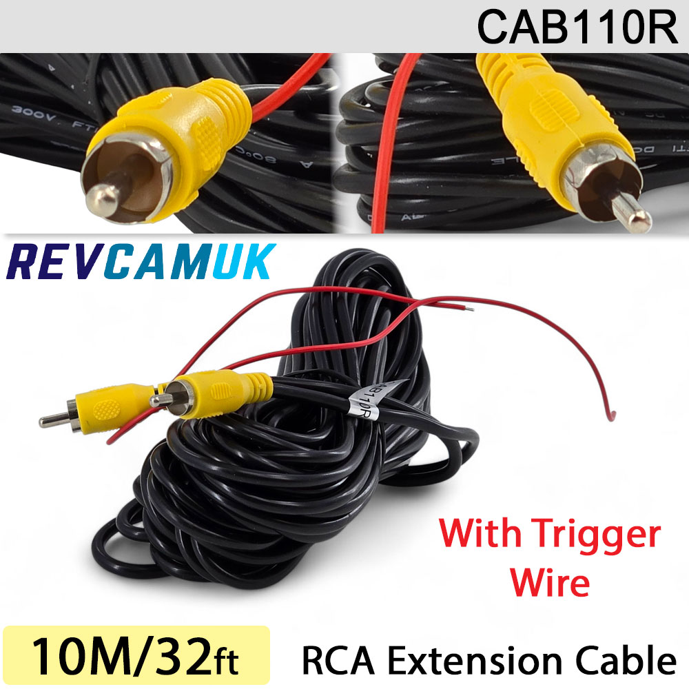 10M RCA Phono Extension Cable for Reversing Camera | CAB110R