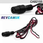 100CM 2.1mm/5.5mm DC Power Socket to red/black bare wires | CAB2155