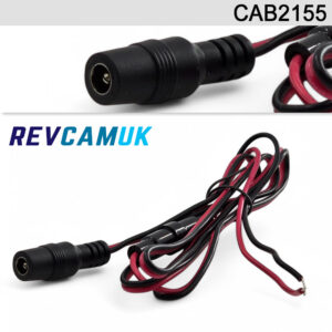 100CM 2.1mm/5.5mm DC Power Socket to red/black bare wires | CAB2155