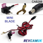200cm Mini Fuse Tap "Piggyback fuse holder" to 2.1mm DC socket | CAB288