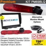 Dispatch/Expert/Traveller/Proace/Vivaro Brake Light Reversing Camera kit with 7" Monitor Display - PM69BLQ