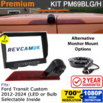 Ford Transit Custom 2012–2024 Brake Light Reversing Camera Kit (LED or Bulb) | PM69BLH / PM69BLG