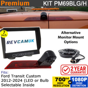 Ford Transit Custom 2012–2024 Brake Light Reversing Camera Kit (LED or Bulb) | PM69BLH / PM69BLG