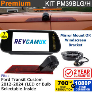 Ford Transit Custom 2012–2024 Brake Light Reversing Camera Kit (LED or Bulb) | PM39BLH / PM39BLG