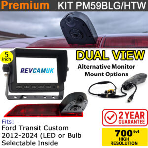 Ford Transit Custom 2012–2024 Twin Lens Brake Light Reversing Camera Kit (LED or Bulb) | PM59BLHTW / PM59BLGTW