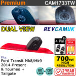Ford Transit 2014+ Twin Reversing Camera + Rear View Camera to fit brake light | CAM1733TW