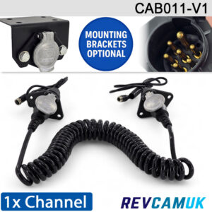 1 Channel Heavy Duty Suzie Trailer Link for reversing camera | CAB011-V1