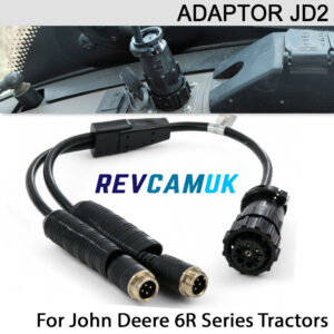 John Deere 6R Dual Reversing Camera Adaptor Cable – 7 Pin AMP Plug - Adaptor-JD2