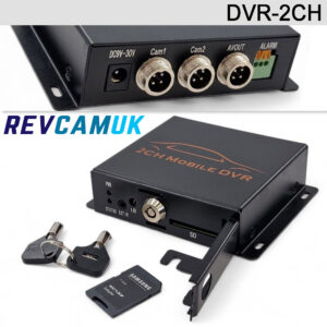 2 Channel Mobile DVR for Standard Definition Reversing Cameras - Up to 128GB SD card | DVR-2CH