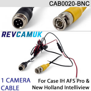 Case IH / New Holland 1-Camera Adaptor Cable for AFS Pro and IntelliView Displays | CAB0020-BNC