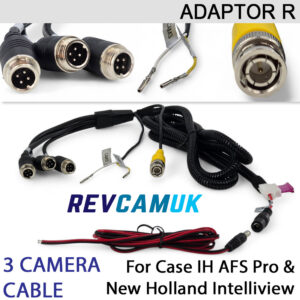 Case IH / New Holland 3-Camera Adaptor Cable for AFS Pro and IntelliView Displays | Adaptor R