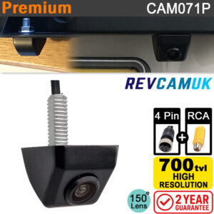 Small Bolt Numberplate Reversing Camera - 700TVL CMOS - 4-Pin & RCA
