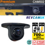 Numberplate Reversing Camera - 700TVL CMOS - 4-Pin & RCA