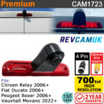Fiat Ducato, Citroen Relay, Peugeot Boxer, Vauxhall Movano brake light reversing camera - screw version | CAM1723