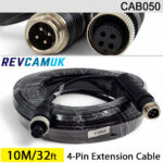 10M - 4 Pin Aviation Screw Connector Extension Cable for 1 reversing camera | CAB050
