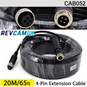 20M - 4 Pin Aviation Screw Connector Extension Cable for 1 reversing camera | CAB052