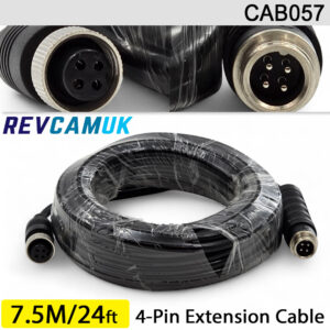 7.5M - 4 Pin Aviation Screw Connector Extension Cable for 1 reversing camera | CAB057
