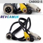 4 Pin (Male) to Female RCA/Phono/Audio reversing camera adaptor cable | CAB002-S