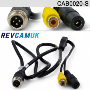 4 Pin (Male) to female RCA/Phono reverse camera adaptor cable | CAB0020-S
