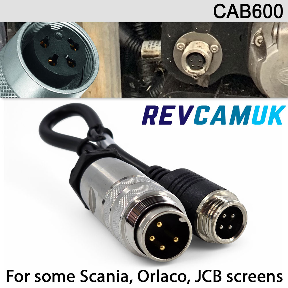 Scania / Orlaco / Famos Monitor Reversing Camera Adaptor Cable - CAB600