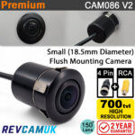 Mini Clip Bumper Bullet Reversing Camera - 700TVL - 4-Pin & RCA