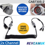 2 Channel Suzie Trailer Link for reverse/side cameras | CAB730S-2