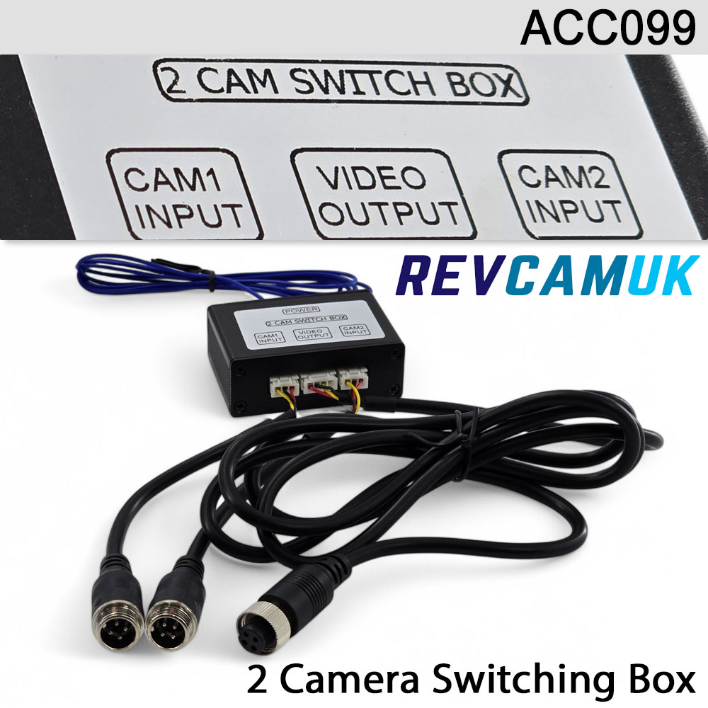ACC099 - Switching box allows two reversing cameras to use one channel/cable