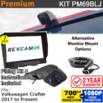 VW Volkswagen Crafter (2017+) Brake Light Reversing Camera kit with 7" Monitor Display - PM69BLJ
