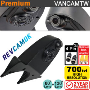 Roof / Overhang Driving Rear-View & Reversing Camera - Twin 700TVL Output - 4-Pin