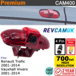 Vauxhall Vivaro / Renault Trafic Reversing Camera for Brake Light (2001-2014 Vans) | CAM400 