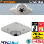 White "Diamond" Reversing Camera - 700TVL - 4-Pin