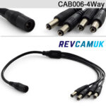 4 Way 2.1mm/5.5mm DC Splitter Cable | CAB006-4way