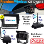 Sony CCD Black Bracket Wireless Reverse / Rear View Camera with 5" monitor | DW51B
