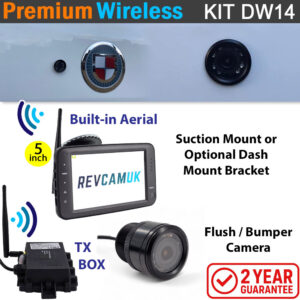 Sony CCD Bullet/Flush/Bumper Wireless Parking Camera Kit with 5" monitor | DW14