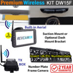 Number Plate Frame Wireless Parking Camera Kit with 5" monitor | DW15F