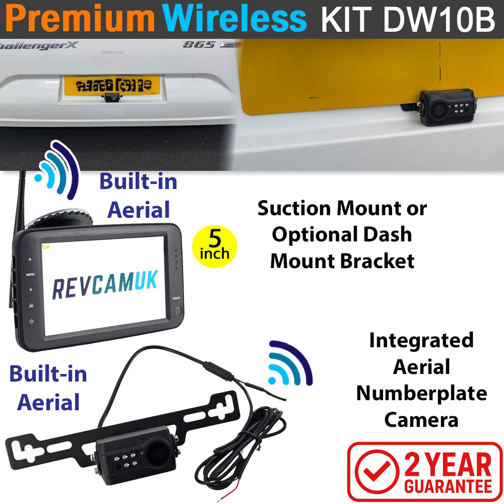 Number Plate Wireless Reversing Camera System with 5" monitor | DW10B