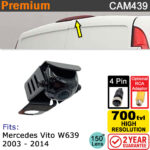 Mercedes Vito W639, Viano, Valente vans 2003-2014 Brake Light Reverse Camera | CAM439