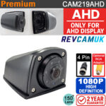 Black Small Side / Blind-Spot / Reversing Camera 1080P AHD - For AHD Displays