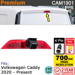 VW Volkswagen Caddy Reversing Camera for Brake Light | CAM1901