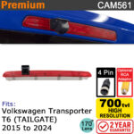 VW Transporter T6 2015-2024 Brake Light Reversing Camera | CAM561